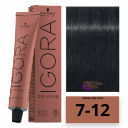 TINTE IGORA 7.12 RUBIO CENIZA IRISADO