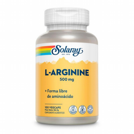 L ARGININE 500 MG  100 CAPSULAS SOLARAY