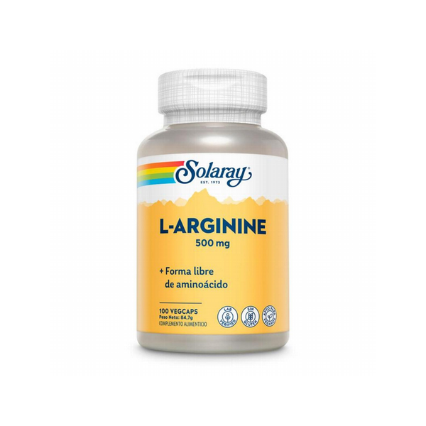 L ARGININE 500 MG  100 CAPSULAS SOLARAY