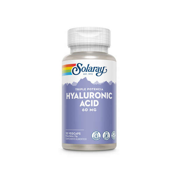 HYALURONIC ACID 60 MG- 30 CÁPSULAS-SOLARAY