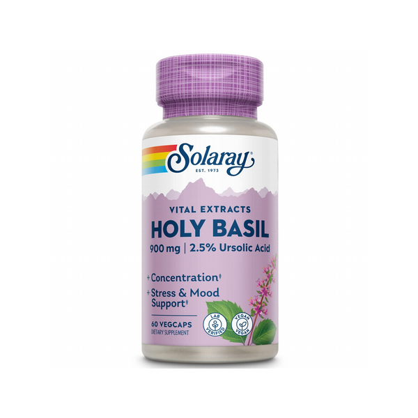 HOLLY BASIL 450 MG 60 CÁPSULAS SOLARAY