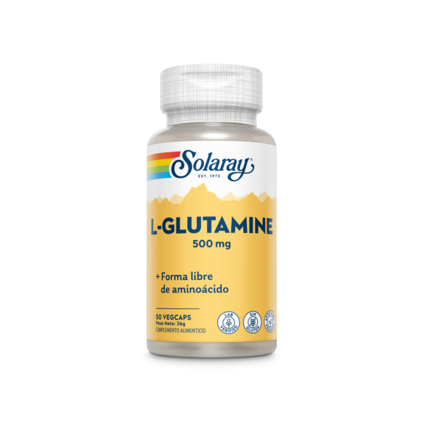 L-GLUTAMINE 500 MG- 50 CÁPSULAS SOLARAY