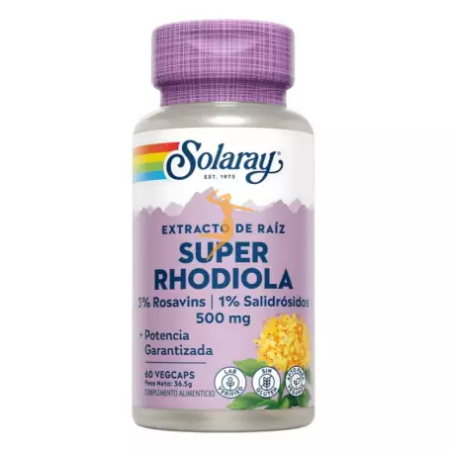 SUPER RHODIOLA 60 CÁPSULAS VEGETALES SOLARAY
