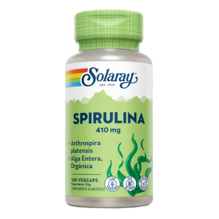 ESPIRULINA 410 MG. - 100 CÁPSULAS SOLARAY