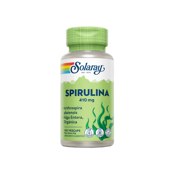 ESPIRULINA 410 MG. - 100 CÁPSULAS SOLARAY