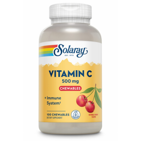 VITAMIN C  500 MG 100 COMP. MASTICABLES CEREZA SOLARAY