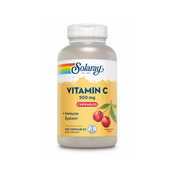VITAMIN C  500 MG 100 COMP. MASTICABLES CEREZA SOLARAY
