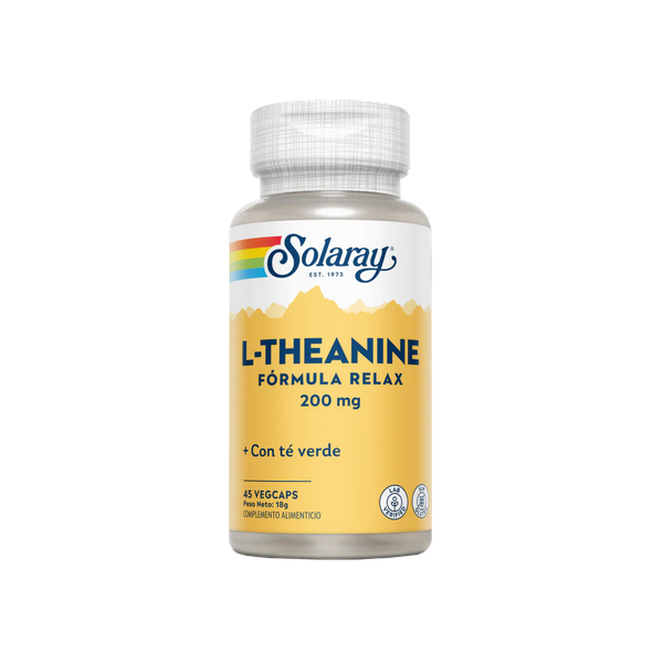 L-THEANINE 200 MG- 45 CÁPSULAS- SOLARAY