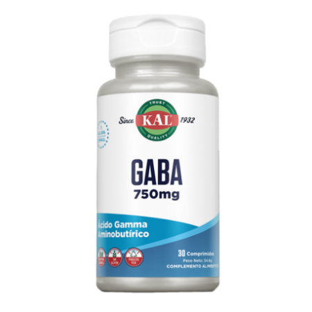GABA 750MG 30 COMP SOLARAY