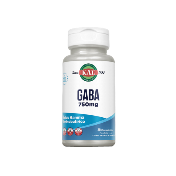 GABA 750MG 30 COMP SOLARAY