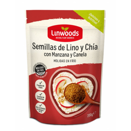 LINWOODS 200GR LINO CHIA MANZ CANELA BIO