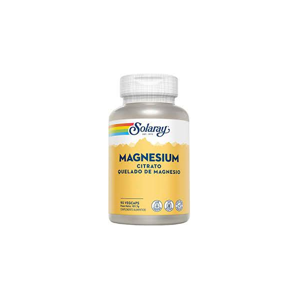 MAGNESIUM  CITRATO- 90 CÁPSULAS VEGETALES SOLARAY