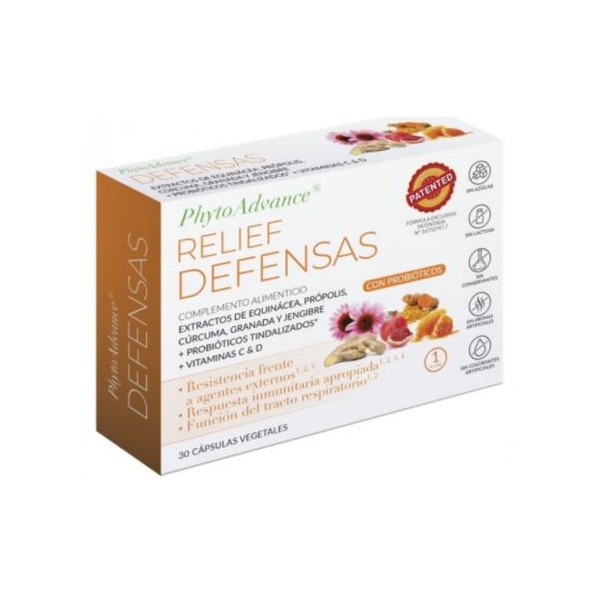 RELIEF DEFENSAS 30 CAPS. VEGETALES