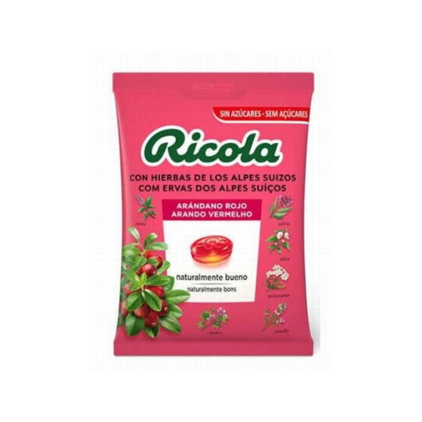CARAMELO ARANDANO ROJO S/AZUCAR RICOLA
