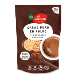 CACAO EN POLVO 20-22% MG  BIO 250 GR EL GRANERO