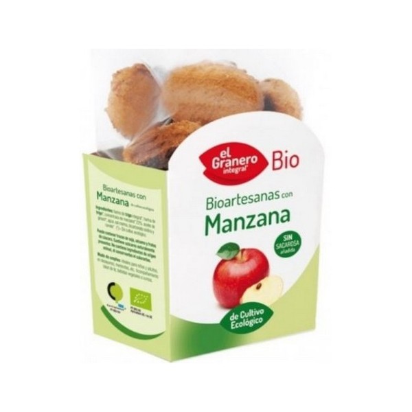 GALLETAS BIOARTESANAS MANZANA, 250 g