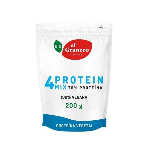 MIX PROTEINAS 75% GUISANTE ARROZ CALABAZA Y CAÑAMO 200 GR
