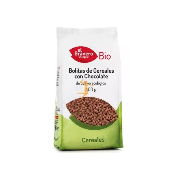 BOLITAS DE CEREALES C/CHOCOLATE BIO, 400 g