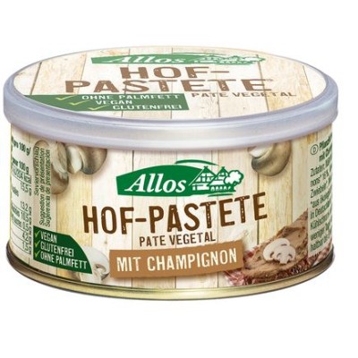 PATE VEGETAL CON CHAMPIÑONES BIO, 125 g