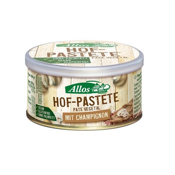 PATE VEGETAL CON CHAMPIÑONES BIO, 125 g