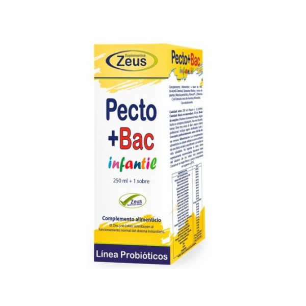 PECTO+BAC INFANTIL 251 ML+1 SOBRE GRAMO