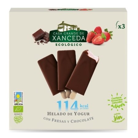 HELADO BOMBON yogurt y fresa 3x50g. - XANCEDA