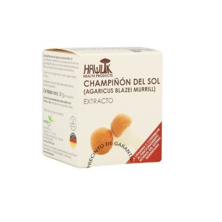 Champiñón del sol (Agaricus subrufescens). Extracto puro BIO60 Vcáps
