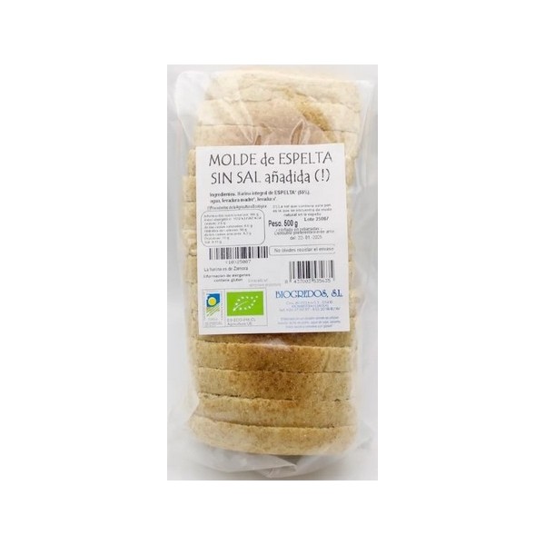 MOLDE ESPELTA SIN SAL 500g - BIOGREDOS