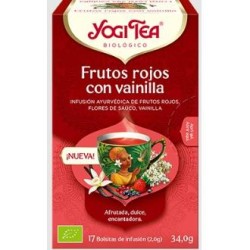 YOGI TEA FRUTOS ROJOS con vainilla 17infusiones BIO