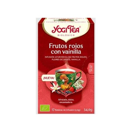 YOGI TEA FRUTOS ROJOS con vainilla 17infusiones BIO
