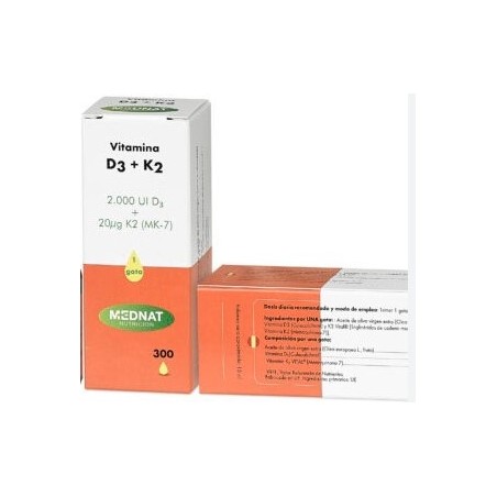 VITAMINA D3+K2 300gotas - MEDNAT