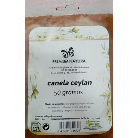 CANELA CEYLAN 50G PREMIUM NATURA
