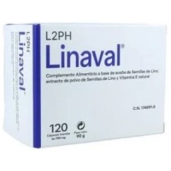 LINAVAL aceite lino 500mg 120cap - ELE2PHARMA