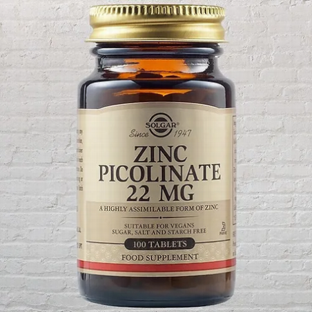 ZINC PICOLINATO 22MG 100 SOLGAR