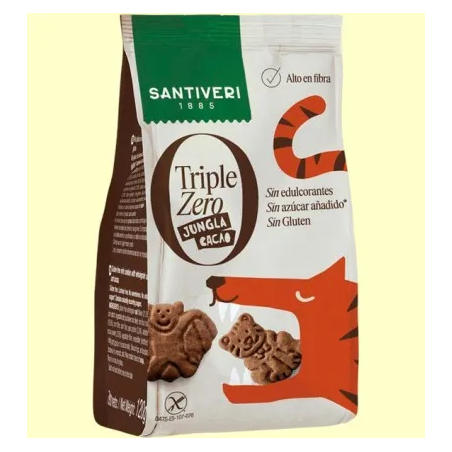 GALLETA TRIPLE ZERO JUNGLA CACAO 120G
