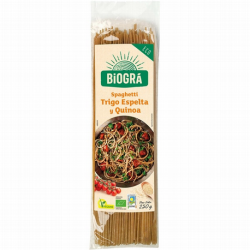 SPAGUETTI ESPELTA QUINOA BIOGRÁ 250 GR