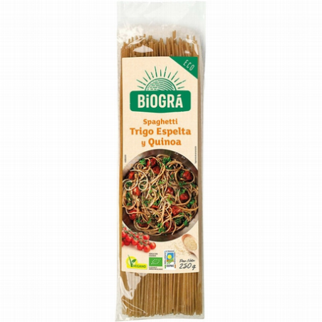 SPAGUETTI ESPELTA QUINOA BIOGRÁ 250 GR