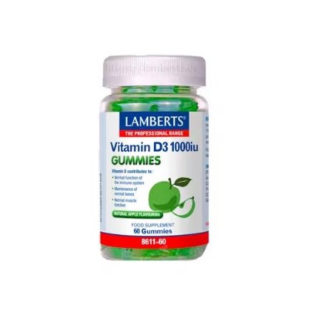 VITAMINA D3 1000 UI 60 gummies (LAMBERTS)