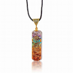 7 CHAKRAS IN GOLD COLGANTE
