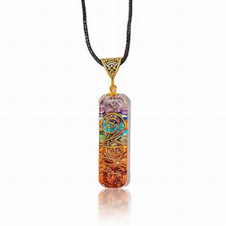 7 CHAKRAS IN GOLD COLGANTE