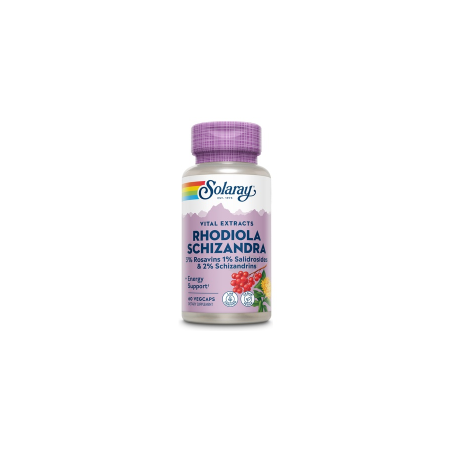 SCHIZANDRA & RODHIOLA 500 MG - 60 CÁSPULAS VEGETALES