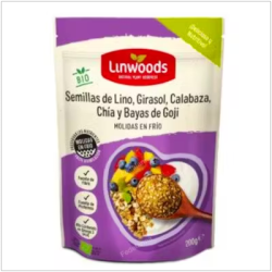 SEMILLAS LINO, CALABAZA, GIRASOL, SÉSAMO Y GOJI BIO, 200 g