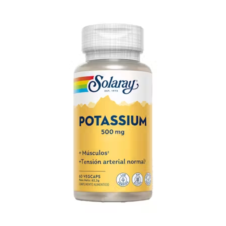 POTASSIUM 500mg 60 caps SOLARAY