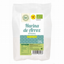 HARINA ARROZ INTEGRAL S/G 500g SOL NATURAL