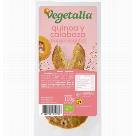 VEGEBURGER QUINOA CALABAZA2x80g BIO - VEGETALIA