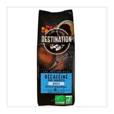 CAFE ARABICA 100% DESCAFEINADO MOLIDO 250g - DESTINATION