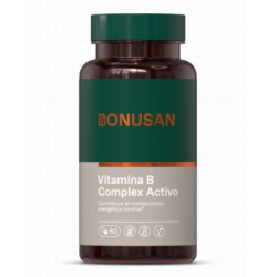 VITAMINA B COMPLEJO ACTIVO 60 Vcaps BONUSAN