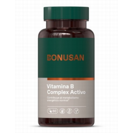 VITAMINA B COMPLEJO ACTIVO 60 Vcaps BONUSAN