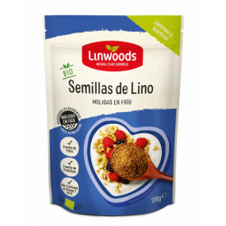 SEMILLAS DE LINO MOLIDO BIO, 200 g LINWOODS