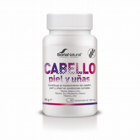CABELLO PIEL Y UÑAS 30 COMP SORIA NATURAL